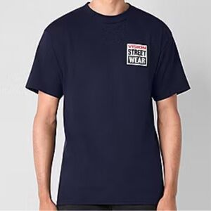 Vision Street Wear T Shirt skate skateboard VSW BMX blue Mens Size XL